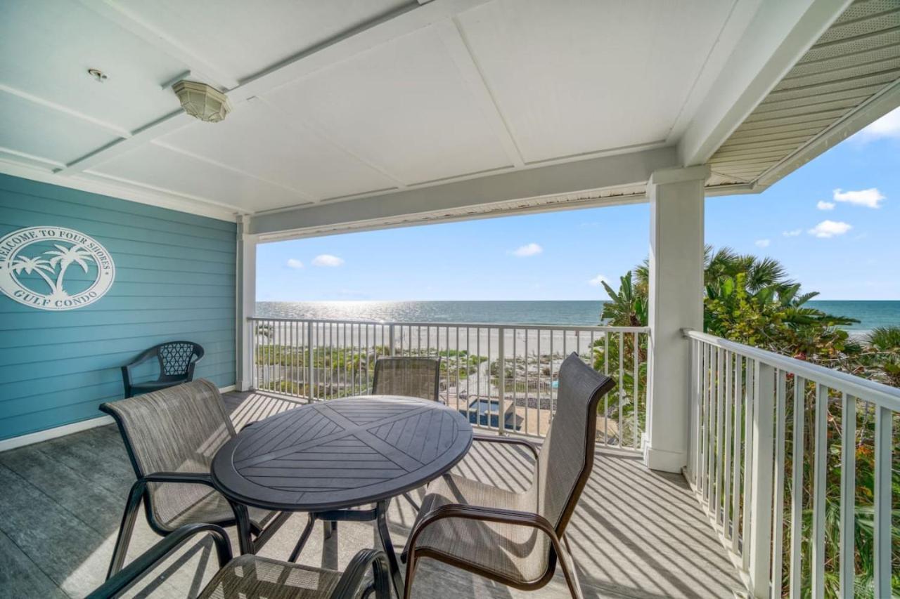 Four Shores Unit 3 Gulf Condo Direct Gulf With Pool And Spa Clearwater Beach Eksteriør bilde