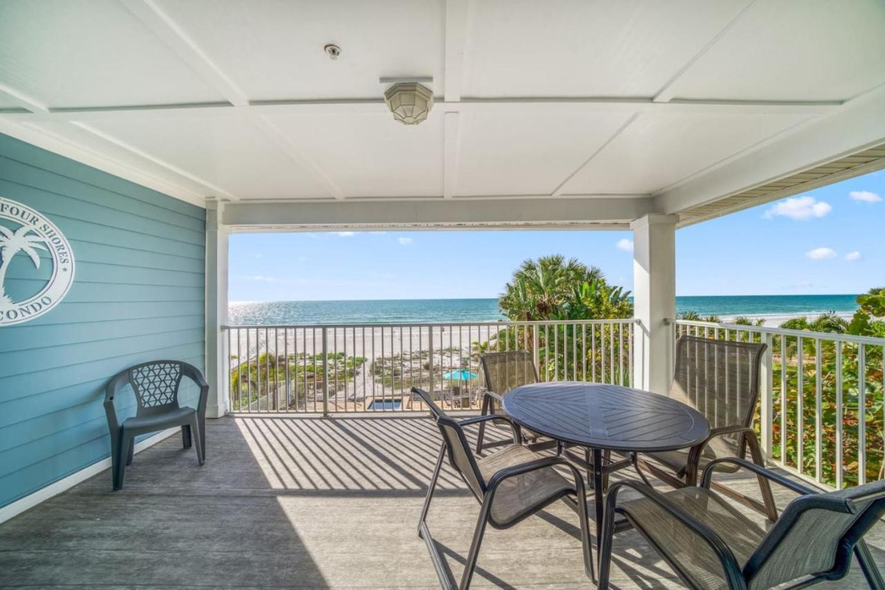 Four Shores Unit 3 Gulf Condo Direct Gulf With Pool And Spa Clearwater Beach Eksteriør bilde